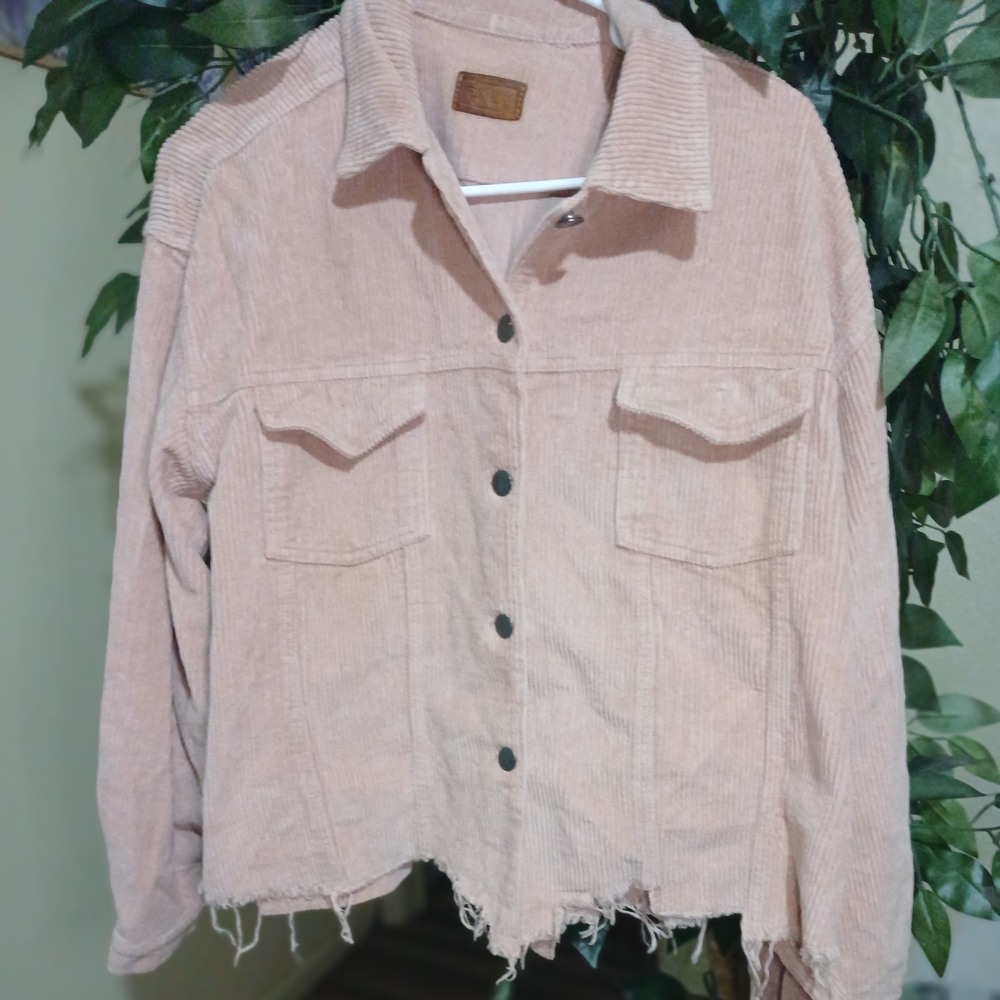 Polo by Ralph Lauren Light Pink Corduroy Utility Jacket